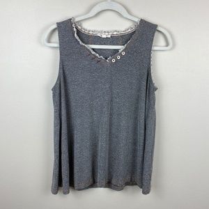 Hem & Thread Tank Top - Size Medium